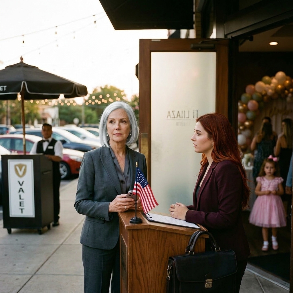 When I arrived at my granddaughter’s birthday dinner at the restaurant, the hostess leaned in and quietly said, “I’m sorry… your name isn’t on the reservation list.” I froze, because I’d quietly paid $5,000 to make sure tonight went smoothly. I didn’t argue, and I didn’t make a scene. I simply stepped aside, pulled out my phone, and calmly made one call, and suddenly the seating changed and someone had no choice but to step up and explain.