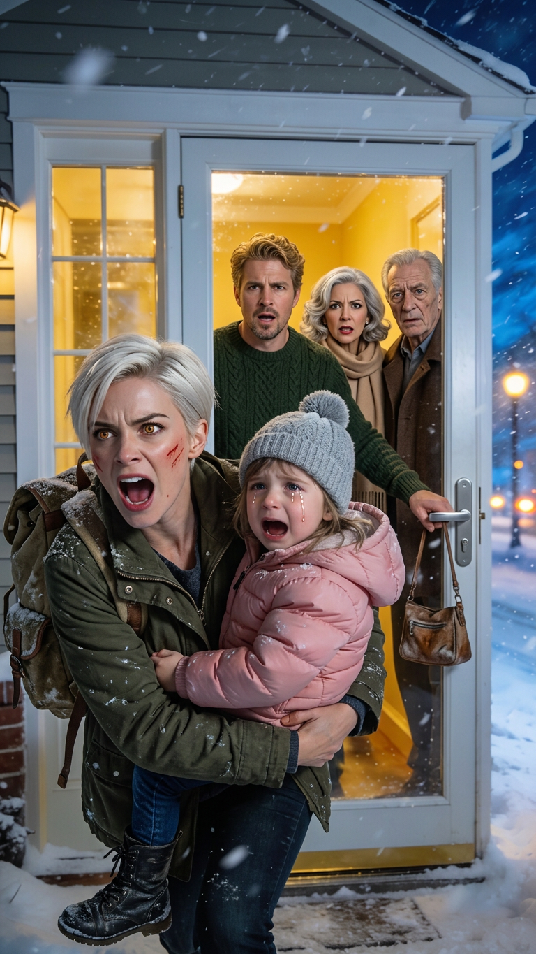 “My Husband And His Family Locked Me And My Daughter Out During A Snowstorm, Laughing: ‘Freeze To Death, Useless Coward!’ I Hugged Josie And Walked Away Without A Word. Three Days Later, My Phone Exploded With 47 Desperate Messages Begging Me …” – Royals