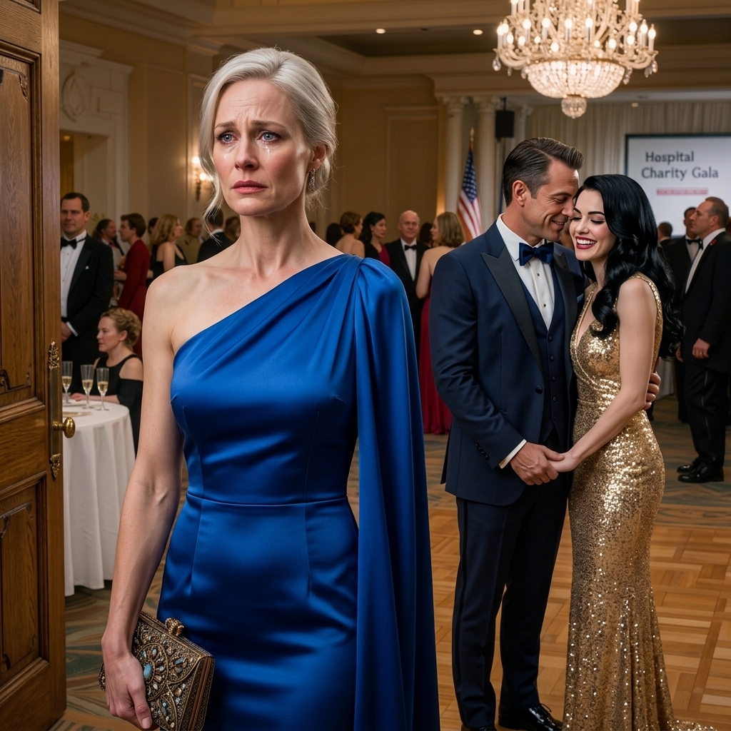 Op het liefdadigheidsgala van mijn man in het ziekenhuis zag…