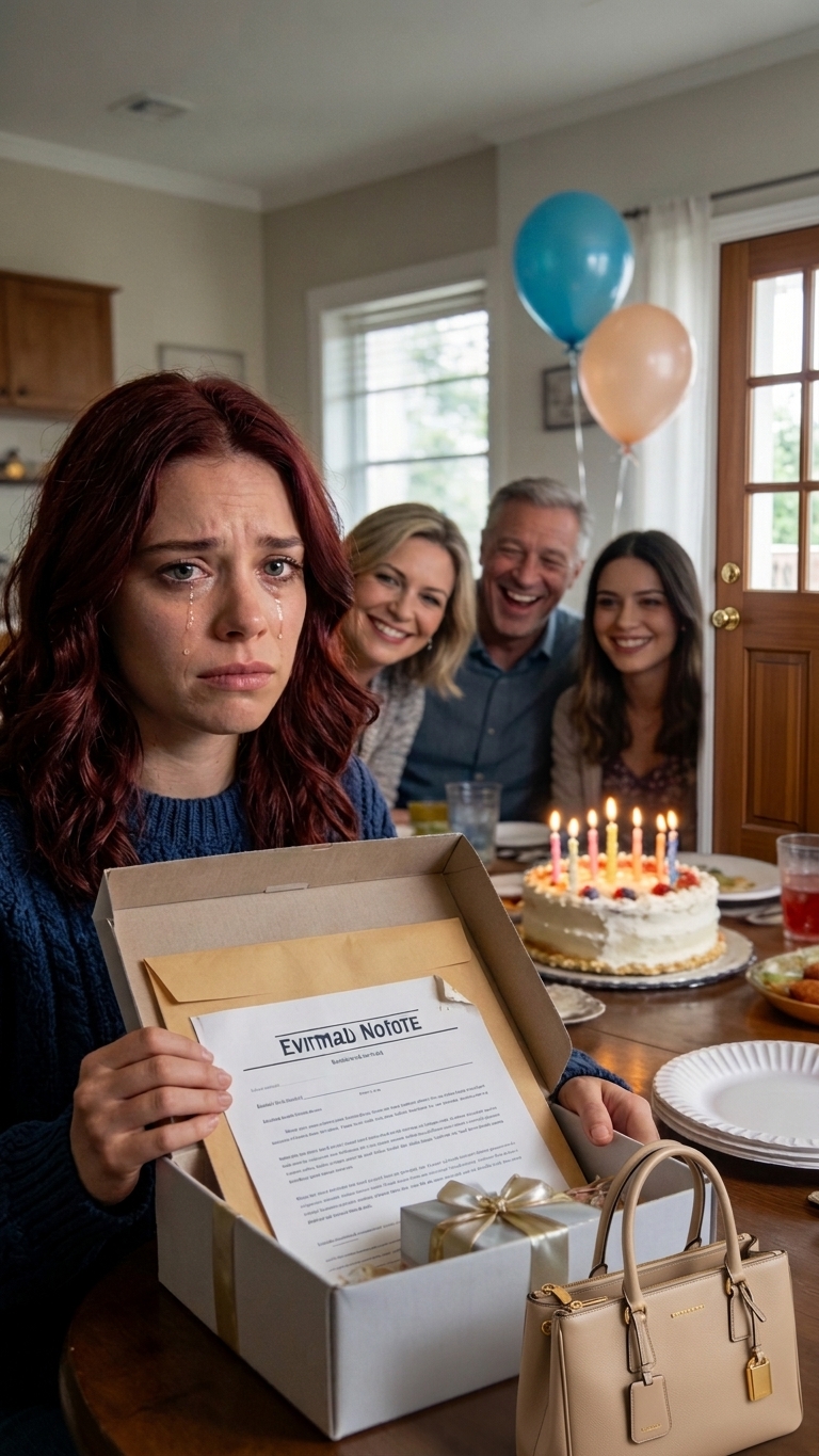 On my birthday, my family gave me a ‘special’ present. When I opened it, it was an eviction notice for my own house. I smiled as I returned the favor on their wedding day…