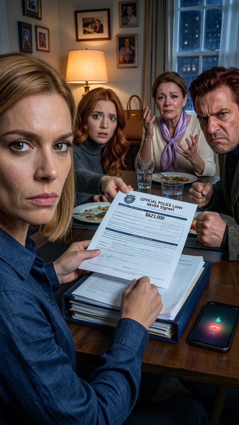 The bank said I owed $623,000 on a mortgage I never signed. Turns out, my sister used my name to buy her dream house. At dinner, I slid the police report across the table