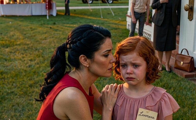 My mom said I was “family,” so I brought my 10-year-old daughter early to Grandpa’s big backyard birthday—only to find a name tag waiting for her that read “Limited Guest.” Then my sister-in-law blocked her from the dessert table and my brother finally admitted what it really meant. I didn’t argue. I didn’t beg. I made three quiet phone calls… and their perfect party started disappearing piece by piece.
