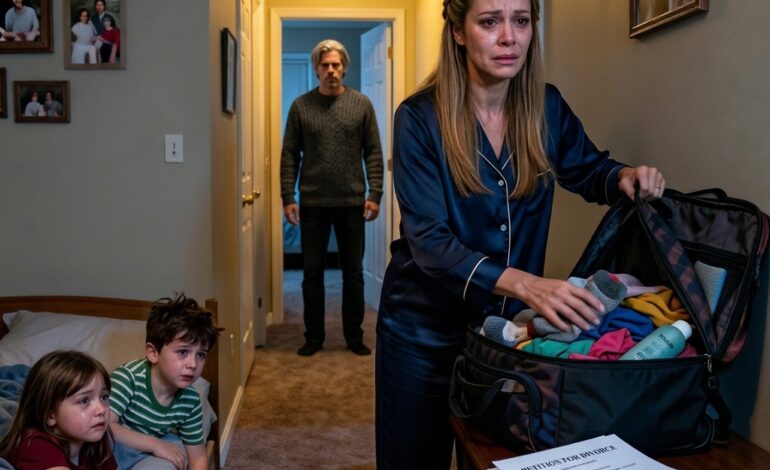 “Hij vergat op te hangen. Ik hoorde mijn verloofde fluisteren: ‘Na de bruiloft tekent ze alles.’ Ik pakte mijn kinderen om 2 uur ‘s nachts in en vertrok. De volgende ochtend zag ik het ‘document’ – en besefte ik wat ik was ontkomen.”