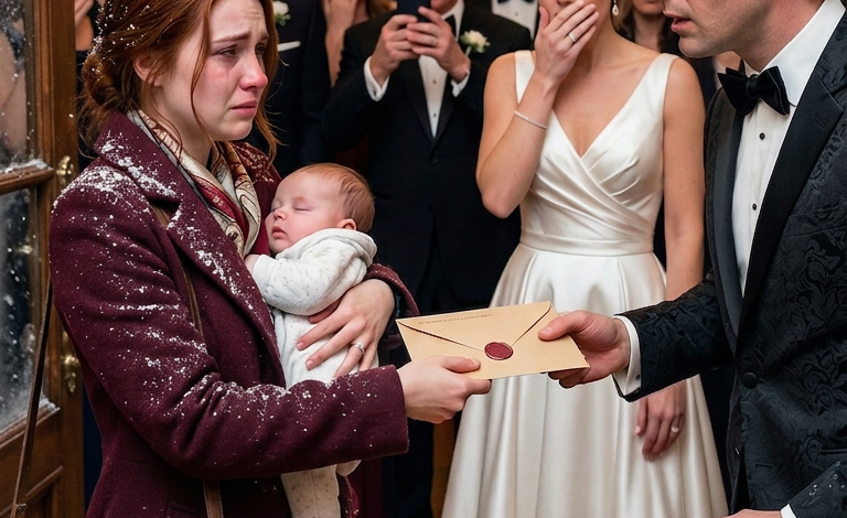 Zes weken nadat Mason mij en onze pasgeboren baby in…