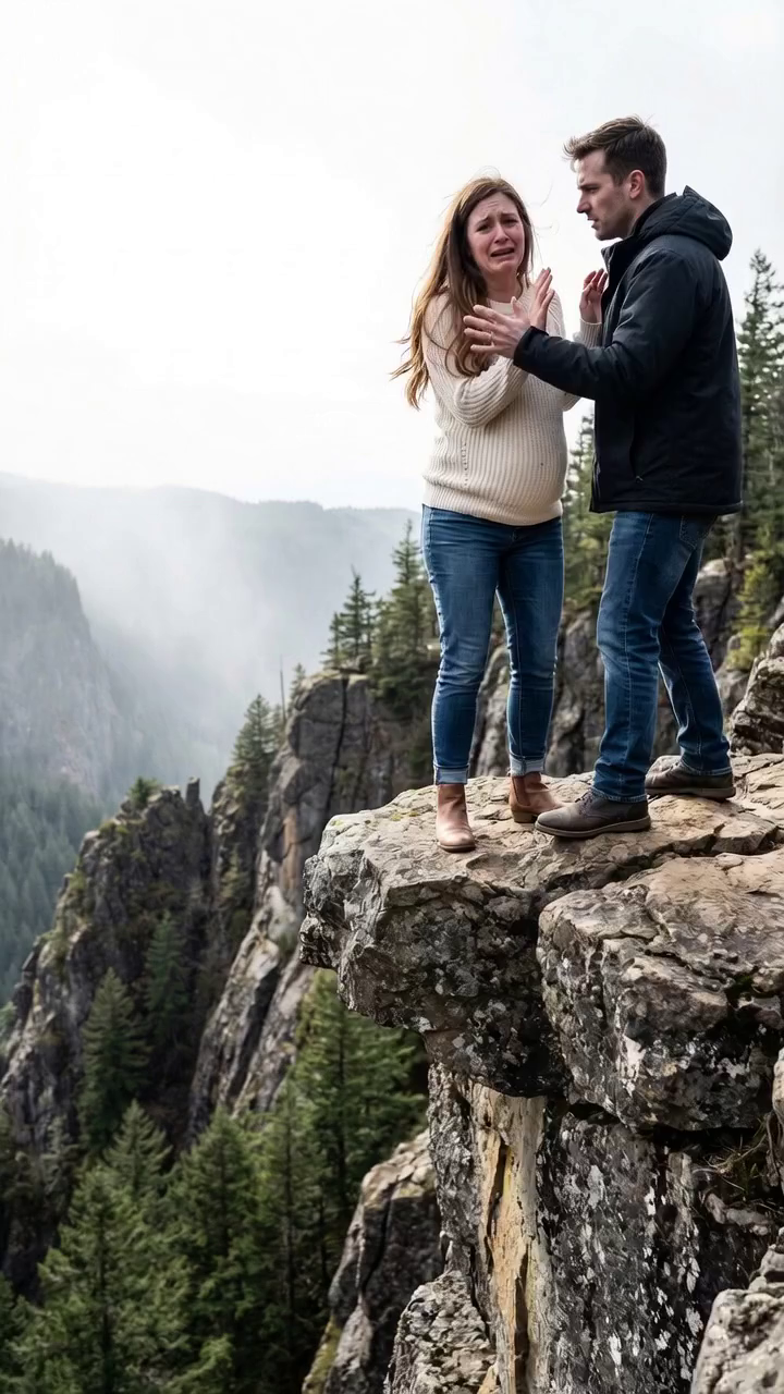 I was seven months pregnant when my husband gave me a gentle smile, rested his hand on my shoulder, and murmured, “Trust me.” A heartbeat later, I was plunging off a cliff. While my fingers scraped desperately against the jagged rocks, I heard the words that destroyed my world: “It’s all mine now.” But he made one fatal mistake—he never checked to see if I had actually died. And the moment a stranger heard my scream, my story stopped being only about betrayal… and began turning into something far more dangerous. – Royals