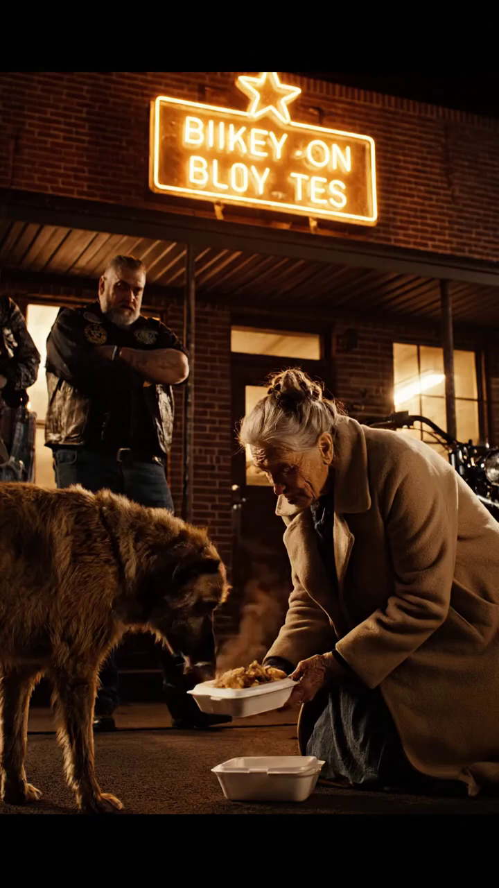 Elderly Woman Fed a Stray Dog Outside a Biker Bar 50 Hells Angels Showed Up at Her Door the Next Day – Family Stories