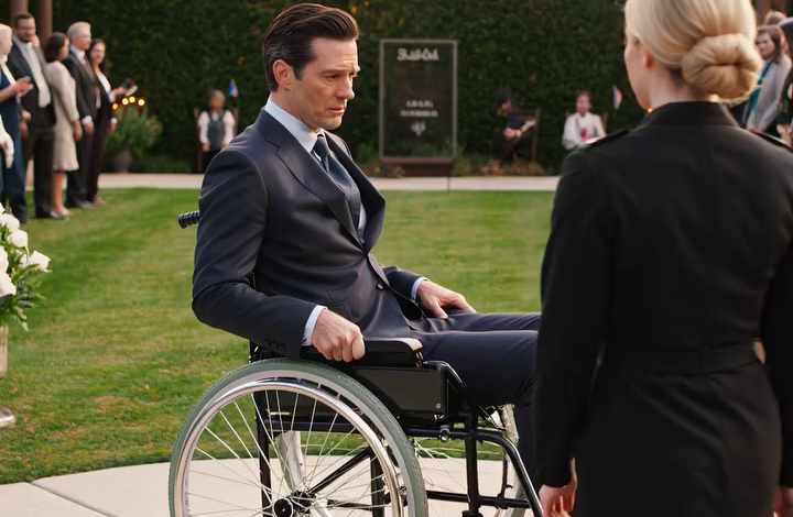 On the day New York’s most feared man rolled into his wedding in a wheelchair, his bride ran to the airport with another man — and the quiet maid from the kitchen stepped out in front of 350 guests to ask him one question that froze the whole garden