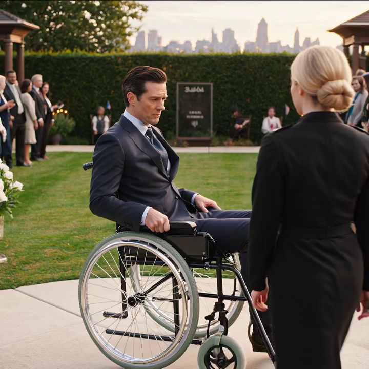 On the day New York’s most feared man rolled into his wedding in a wheelchair, his bride ran to the airport with another man — and the quiet maid from the kitchen stepped out in front of 350 guests to ask him one question that froze the whole garden