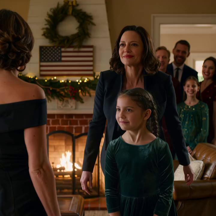Mijn dochter was net in de fotolijst voor de kerstfoto gestapt toen mijn zus haar tegenhield: “Familiefoto’s zijn alleen voor de échte familie.” — iedereen in de kamer knikte zwijgend, ik pakte gewoon de hand van mijn dochter en ging weg… om 23:27 trilde mijn telefoon met een bericht over de “hypotheek” en een zin die me meteen mijn laptop deed openen.