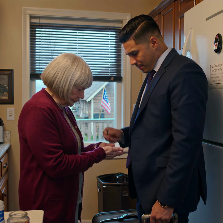 I thought my son was saving me with a $1,000 envelope every month—until I fainted in a Columbus grocery aisle, my grandson flew home for Thanksgiving, and one polite question he asked over linen napkins made my son’s face drain so fast I knew, in my bones, that someone had been living well while I counted heart pills like diamonds. My name is Grace Bennett, I’m 68, and in my small apartment off Maple Street in Columbus, Ohio, I’d started measuring life by what I could afford to keep.