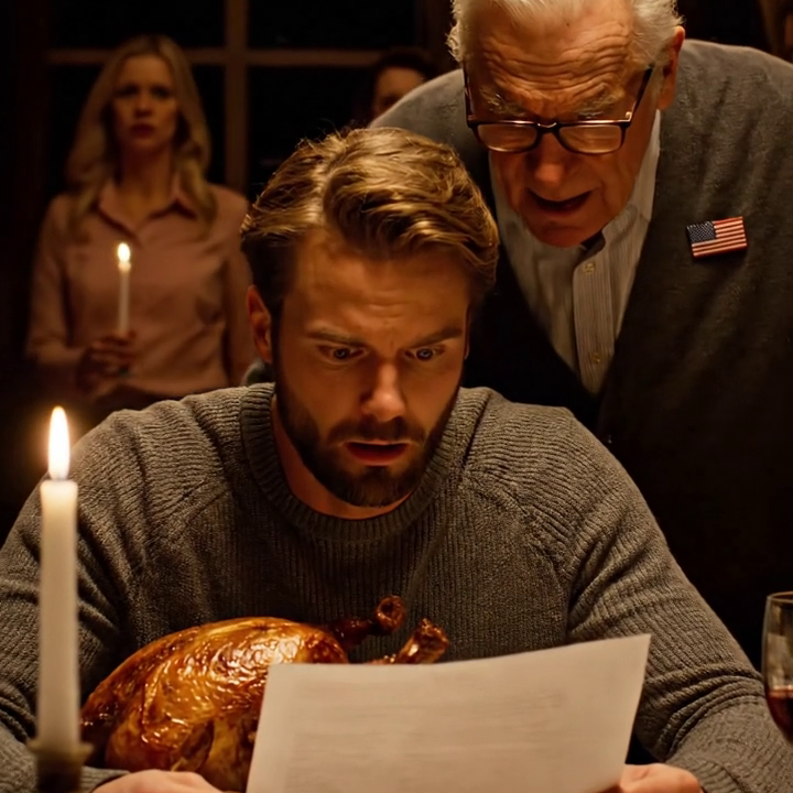 I thanked my grandpa for the $200 check… he stopped carving the turkey, looked me dead in the eye, and said, “I wired you half a million dollars.” — the entire Thanksgiving table froze, and I just quietly opened the transaction history…