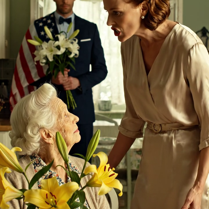 Op Moederdag stond mijn miljonairzoon met gele bloemen voor mijn deur, keek me aan en vroeg botweg: “Mam, vind je het goed met die 5000 dollar die Clara elke maand stuurt?” Ik verslikte me in mijn woorden: “Zoon, ik leef van de bijstand van de kerk.” Op dat moment verscheen mijn schoondochter met een koele glimlach, haar parfum verspreidde zich door de lucht, ze raakte zijn mouw aan en zei één zin die mijn glimlach deed bevriezen.