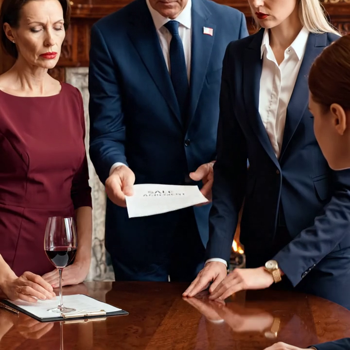 “Teken de eigendomsakte over aan je zus voor 250.000 dollar, anders word je verstoten,” eiste mijn vader, terwijl hij het contract over de tafel schoof. Ze wisten niet dat ik al met de CEO van haar bedrijf had gesproken. Toen Madison de volgende ochtend bij haar nieuwe ‘satellietkantoor’ aankwam, liet ze haar koffie vallen