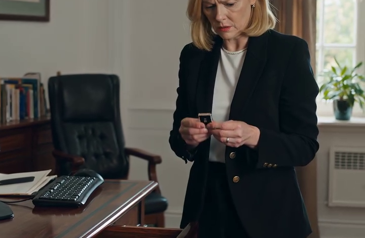Tijdens het opruimen van het kantoor van mijn overleden echtgenoot vond ik een USB-stick met een label waarop stond: “Sarah, alleen als ik sterf.” Ik stopte hem in de computer. De video begon: mijn man, huilend, zei: “Sarah… ik… ben niet…” Ik hield mijn adem in. Toen belde ik mijn advocaat. Vierentwintig uur later had ik bewijsmateriaal – en een plan.