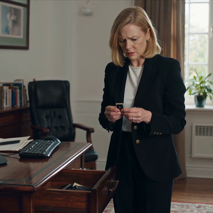 Tijdens het opruimen van het kantoor van mijn overleden echtgenoot vond ik een USB-stick met een label waarop stond: “Sarah, alleen als ik sterf.” Ik stopte hem in de computer. De video begon: mijn man, huilend, zei: “Sarah… ik… ben niet…” Ik hield mijn adem in. Toen belde ik mijn advocaat. Vierentwintig uur later had ik bewijsmateriaal – en een plan.