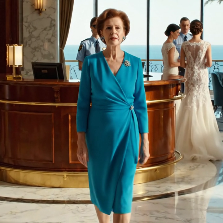 During a family vacation at a beach hotel, my daughter-in-law yelled at the receptionist: ‘Don’t talk to the old lady, she’s just a maid’, while my son laughed beside him, not realizing that I was the silent owner of the entire hotel. My next action stunned him… the shrewish girl was equally stunned.