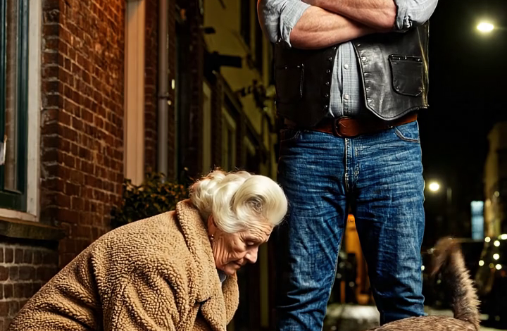 Elderly Woman Fed a Stray Dog Outside a Biker Bar 50 Hells Angels Showed Up at Her Door the Next Day – Family Stories