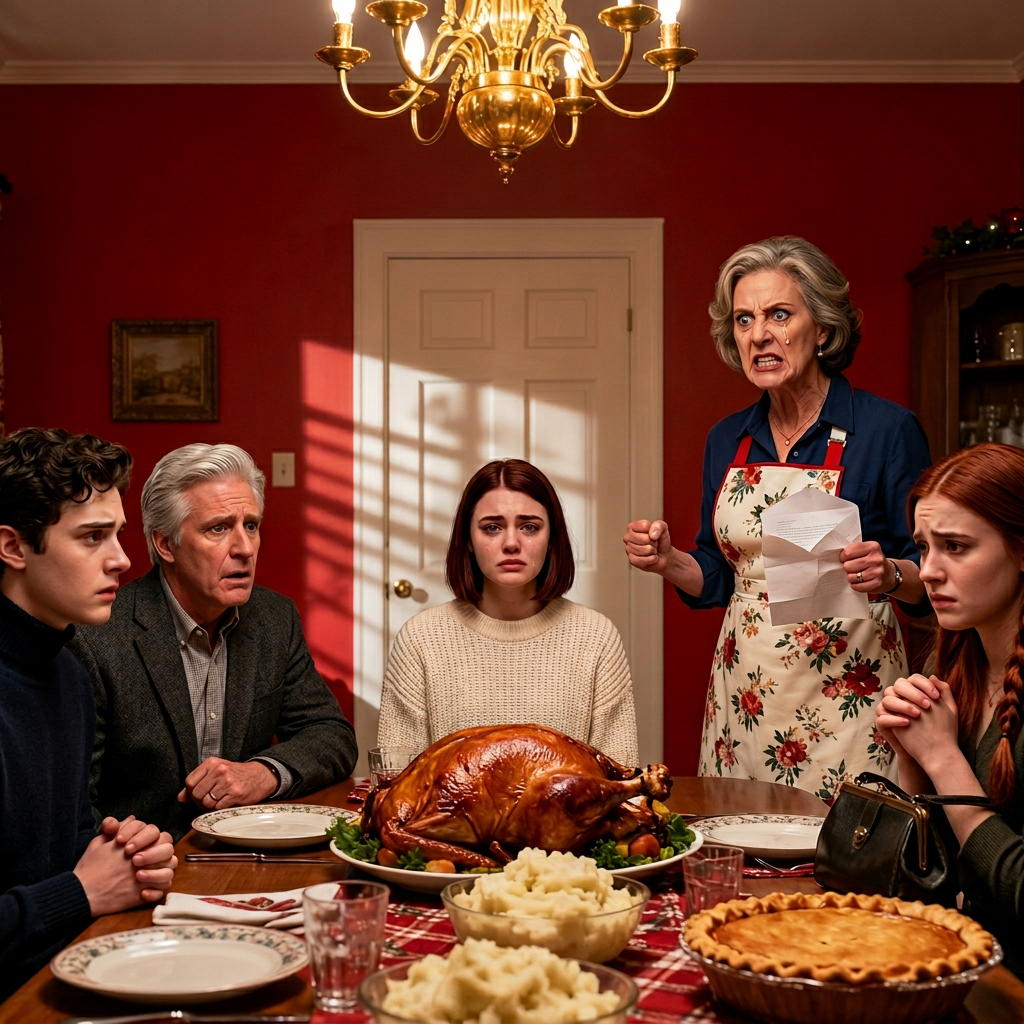Tijdens het kerstdiner kondigde mijn moeder aan: “Vanaf januari betaal jij de hypotheek van je zus. Ze heeft kinderen.” Mijn vader voegde eraan toe: “Familieoffers.” Ik knikte en zei: “Ik betaal verder niets meer.” Die dag begon het leven van mijn zus in elkaar te storten.