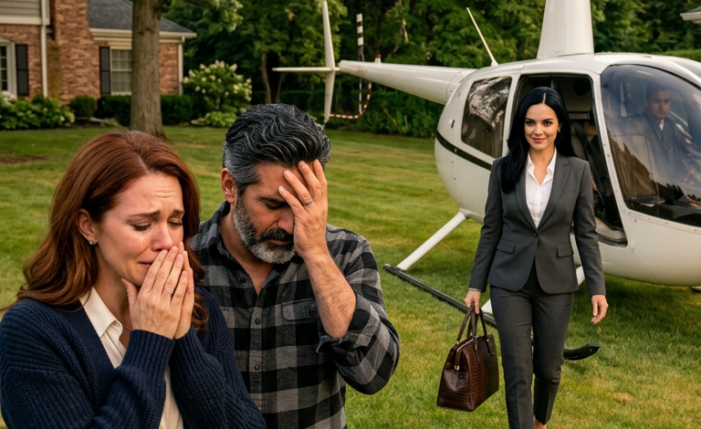 “I was going to attend an important business meeting in another state, but at the airport, my flight was canceled. I called my parents for help, but mom said, ‘Go on a passenger bus, you loser.’ Dad added, ‘We can’t let you ruin our expensive car.’ But a few days later, when a helicopter landed in their garden, their faces turned pale seeing who stepped out..”