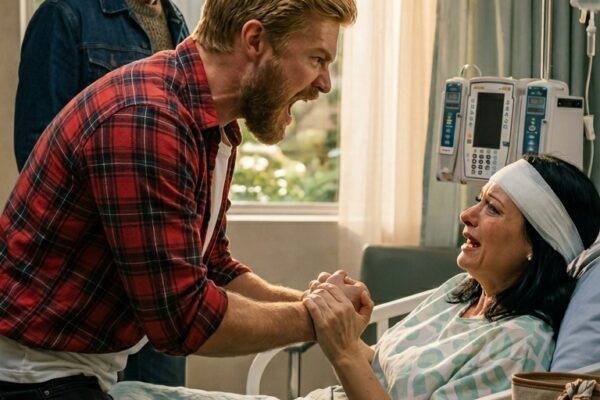 “After getting hit by a car, I was hospitalized with serious injuries. A few hours later, my husband stormed in and shouted, ‘Stop the drama! Get up and cook for my mom’s birthday.’ I stayed quiet, but he dragged me out of bed, saying he wouldn’t waste money on my ‘dramas.’ Then the door opened and my husband started shaking because of who walked in…”