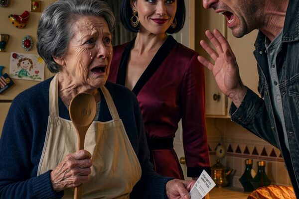 ‘Dat gaat je niets aan!’ snauwde mijn zoon toen ik vroeg hoe zijn vrouw ineens designertassen, diamanten oorbellen en geld voor restaurants had, terwijl ze bij mij in huis woonden en gratis van mijn eten genoten. Maar toen ik op een dag een verborgen schoenendoos uit hun kast haalde en drie volledig openstaande rekeningen met mijn naam erop vond, besefte ik dat hun verraad veel erger was dan onbetaalde rekeningen.