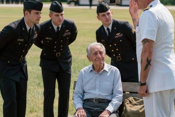 Jonge rekruten grinnikten om de tatoeage van de oude veteraan, totdat een hoge commandant zijn mouw opstroopte.