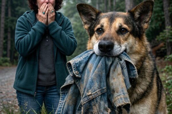 Mijn hond bracht me de jas die mijn man zes jaar geleden verdween – ik volgde hem en de waarheid veranderde alles