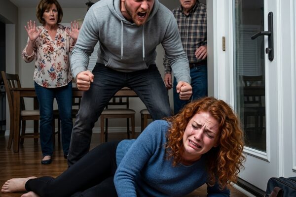 Haar werkloze oudere broer duwde haar door een glazen deur, haar ouders herschreven het als een ‘ongeluk’, en maanden later beëindigde ze de leugen door een verborgen video af te spelen en verliet ze voorgoed het huis terwijl de waarheid hem uiteindelijk in het nauw dreef