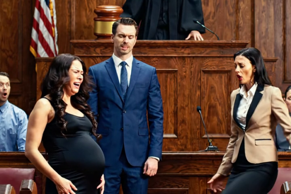 I was six months pregnant when I heard my husband’s mistress whisper, ‘Kick her hard in the belly… and we’ll tell the judge she fell.’ I should have run. Instead, I stayed just long enough to hear his answer—and that was the moment my marriage died. They thought I was weak, unstable, easy to erase. But neither of them knew one thing that would change everything in court… I was six months pregnant when I heard the sentence that changed everything. – True Stories