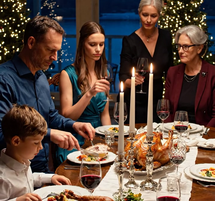 Tijdens het kerstdiner bedankte ik mijn tante voor de sleutelhanger die ik voor mijn verjaardag had gekregen. Toen zei ze kalm dat het echte cadeau een appartement van 400.000 dollar was. Mijn hele familie verstijfde van schrik.